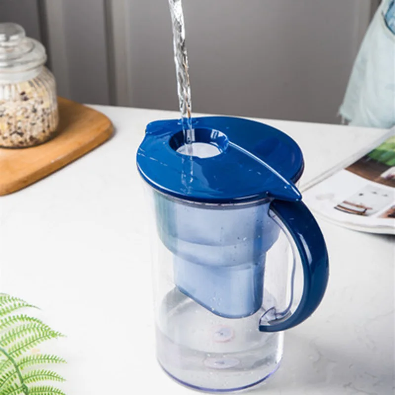 Kitchen Water Filter Water Jug Activated Carbon Alkaline Filtration Net Food Grade Material Office Water Purifier Cold Kettle