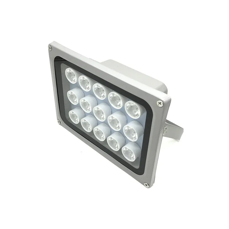 Monitor de luz LED blanca para exteriores, 15 luces a prueba de lluvia, monitoreo remoto de alta potencia, luz de relleno, Ac220v