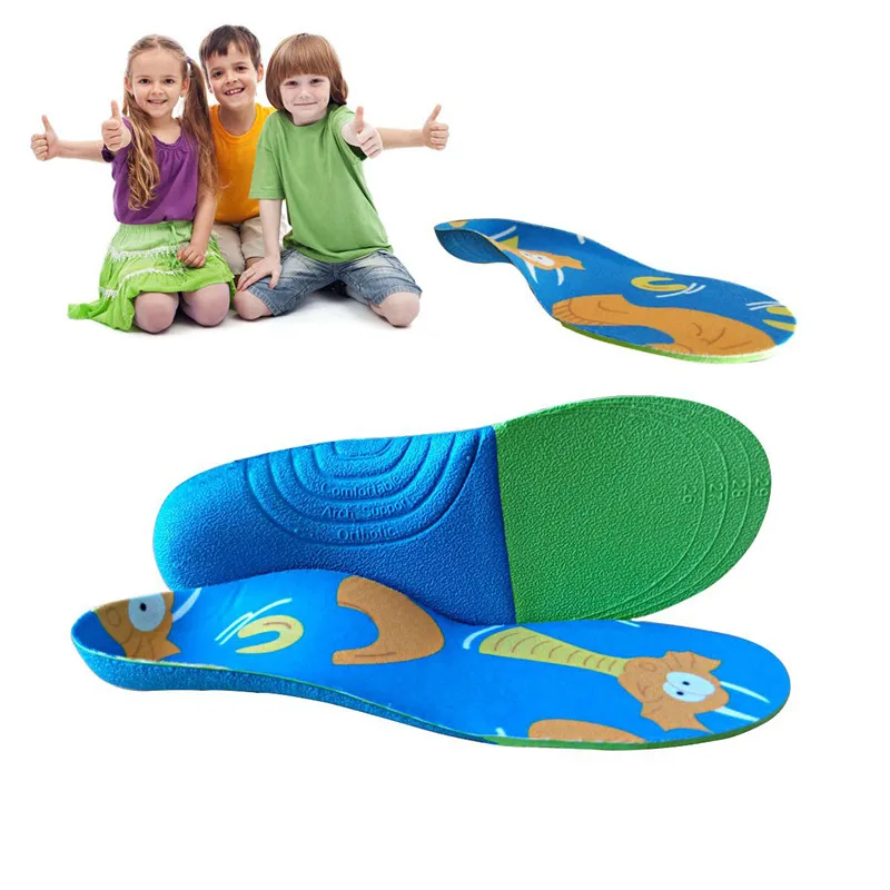 

Children Orthopedic Insole Professional Arch Support Flat Foot OX-Legs Kids Orthotic Shoes soles Heel Insert Foot Care