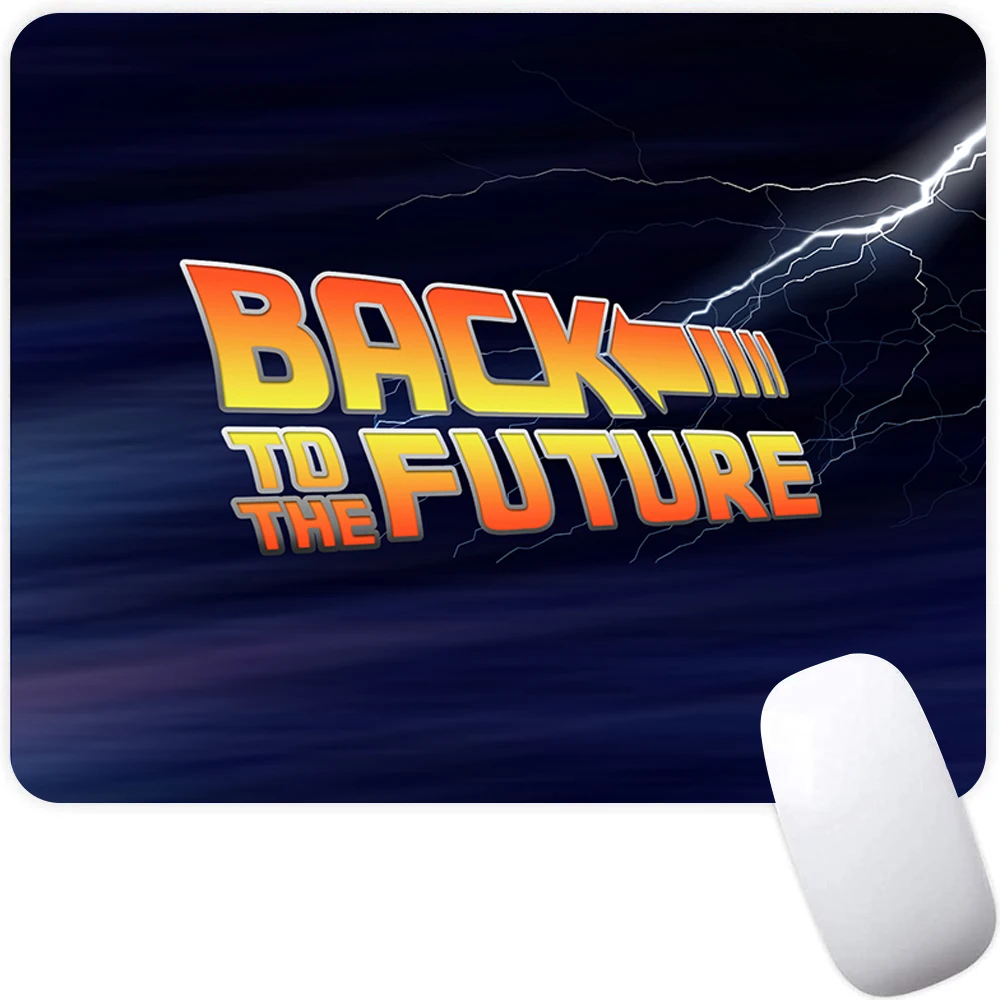 Back to The Future Small Gaming Mouse Pad Computer Mousepad Gamer Mouse Mat Laptop Mausepad Mouse Carpet Keyboard Mat Desk Pad