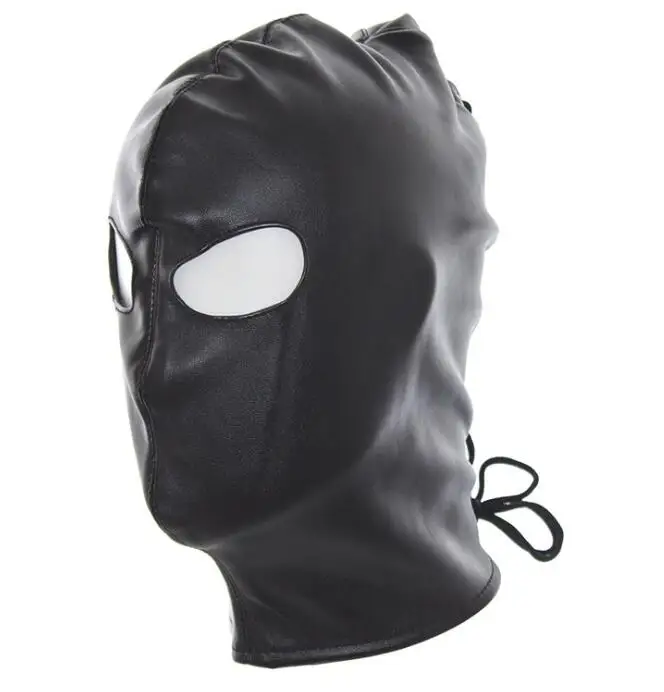 Lederen Maskers Kappen Fetish Volledige Hoofd Hoofddeksels Masker Vrouwen Mannen Cosplay Maskers Kostuums Accessoires