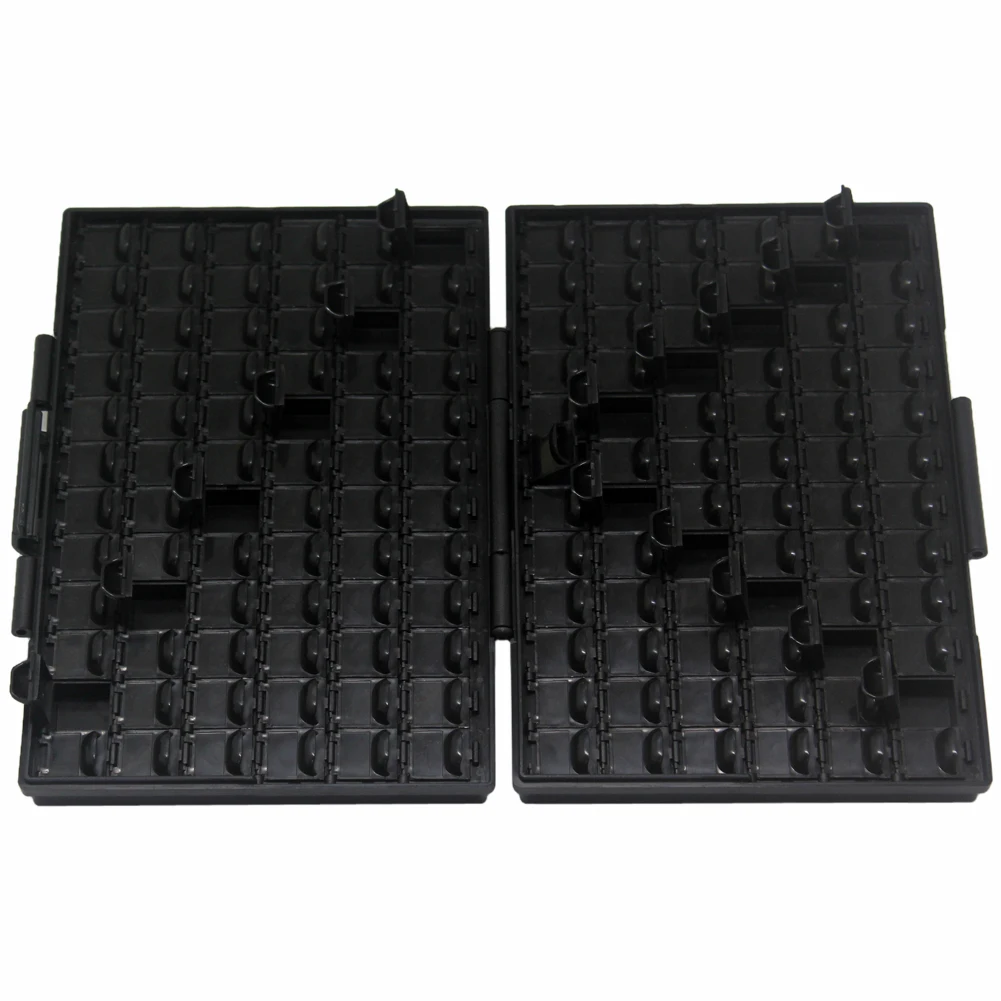 2pcs AideTek BOXALL96+BOXALL144AS Empty boxes enclosure SMD SMT parts compartments Lids Beads Craft Organizer