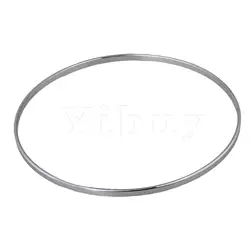 Yibuy Silver Nickel Oblate Tension Hoop Replacement for Banjo Flanges