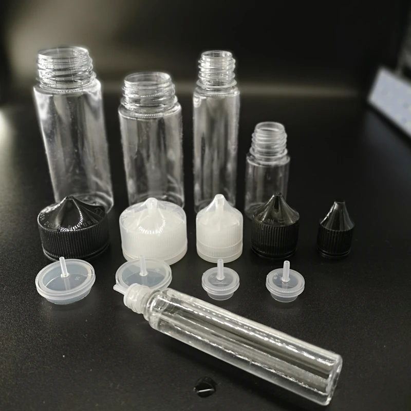 

10pcs 30ml/60ml/100ml/120ml PET Plastic Empty Dropper E Liquid Eye Clear/Black Cap Bottles Long Tip juice Oil Vape Pen Bottle