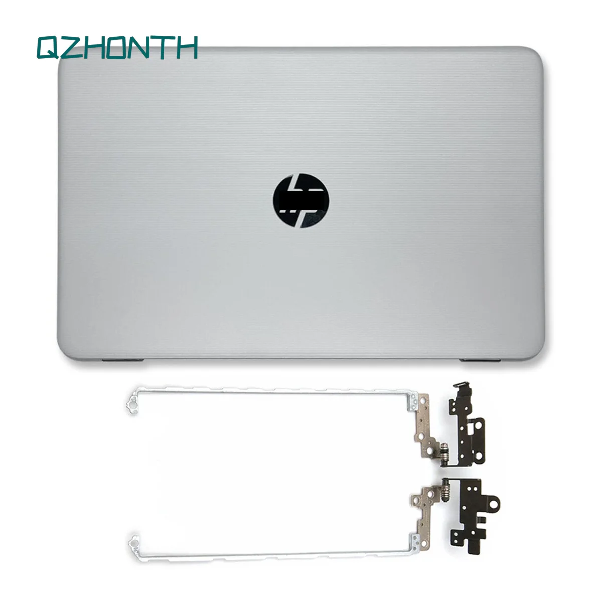 

New For HP 17-AY 17-BA 17-X 17-Y 17X 17Y LCD Back Cover + Hinges 856592-001 856586-001 Silver