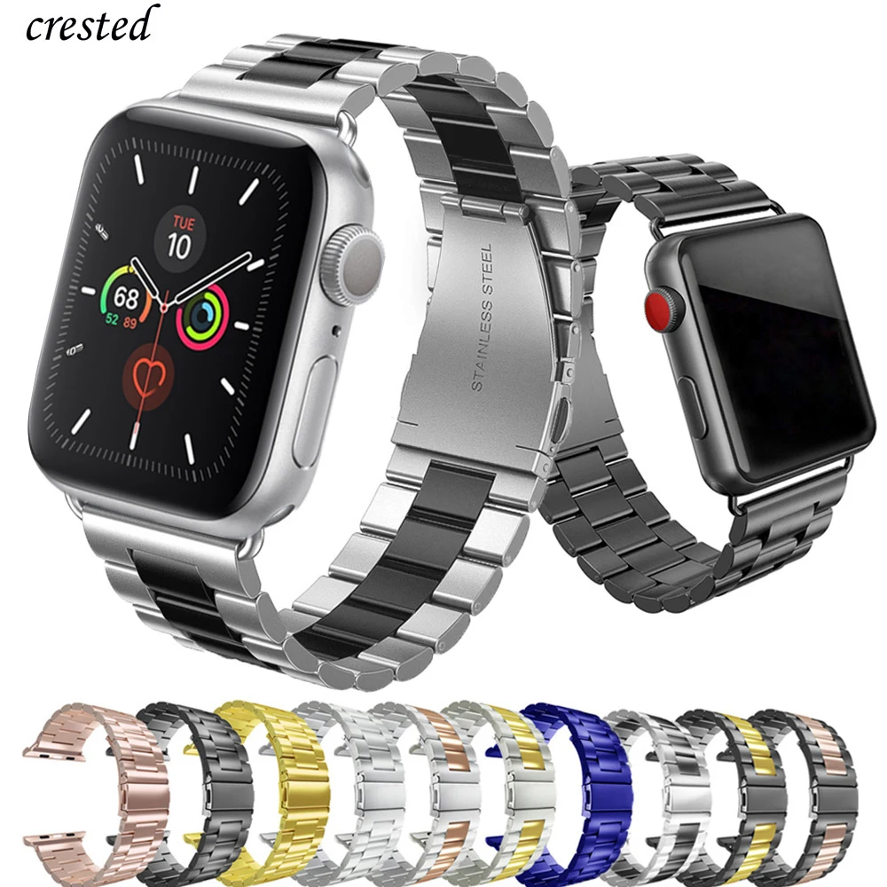 Strap for Apple watch band 44 mm 40mm iWatch band 38mm 42mm Stainless Steel metal bracelet Apple watch 5 4 3 2 1 38/40 42/44mm