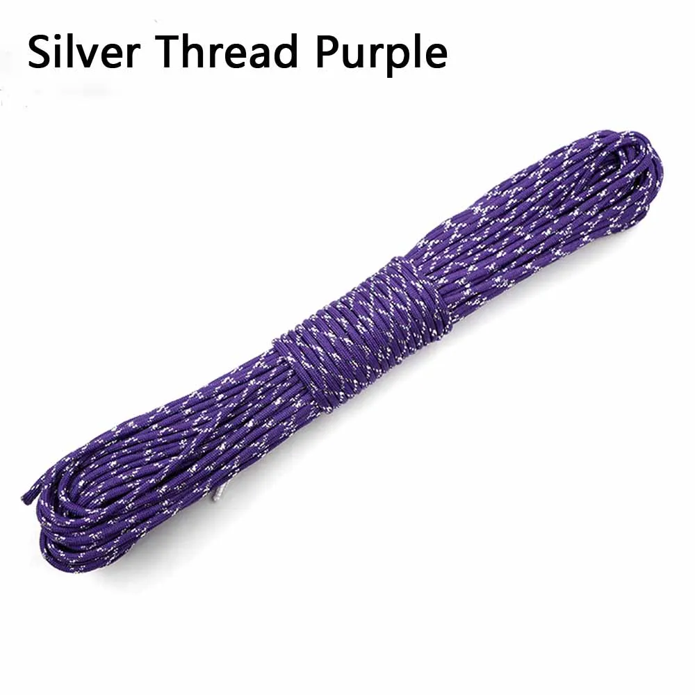 1pcs Christmas Series 550 Paracord Parachute Cord Lanyard Mil Spec Type III 7 Strand Core 100 FT Christmas Gift
