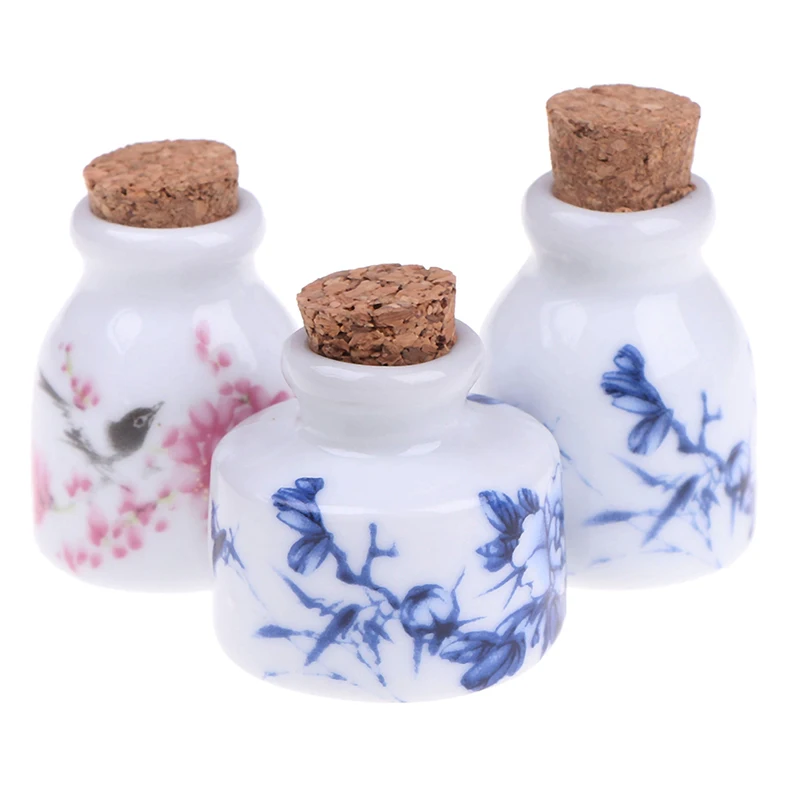 DIY narzędzia do paznokci piwonia Mini ceramiczne szkło Dappen miska kubek z drewniana pokrywa płyn do akrylu Glitter Powder Bottle