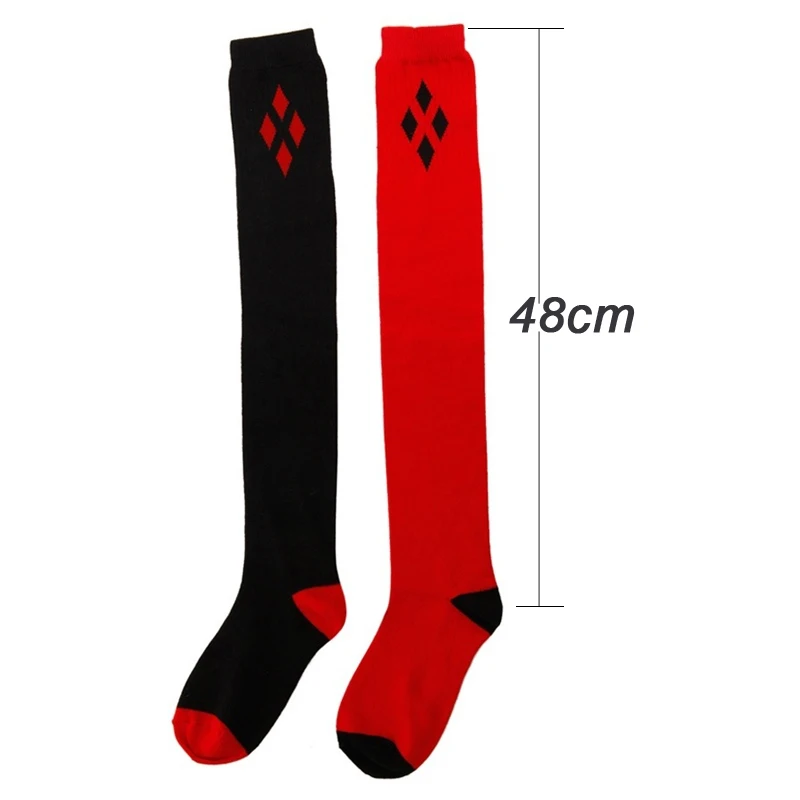 Frauen Oberschenkel hohe Strümpfe über dem Knie Mode Socken Mädchen niedlich gestrickte Baumwolle lange Strümpfe sexy schwarz rot warme Knies trümpfe