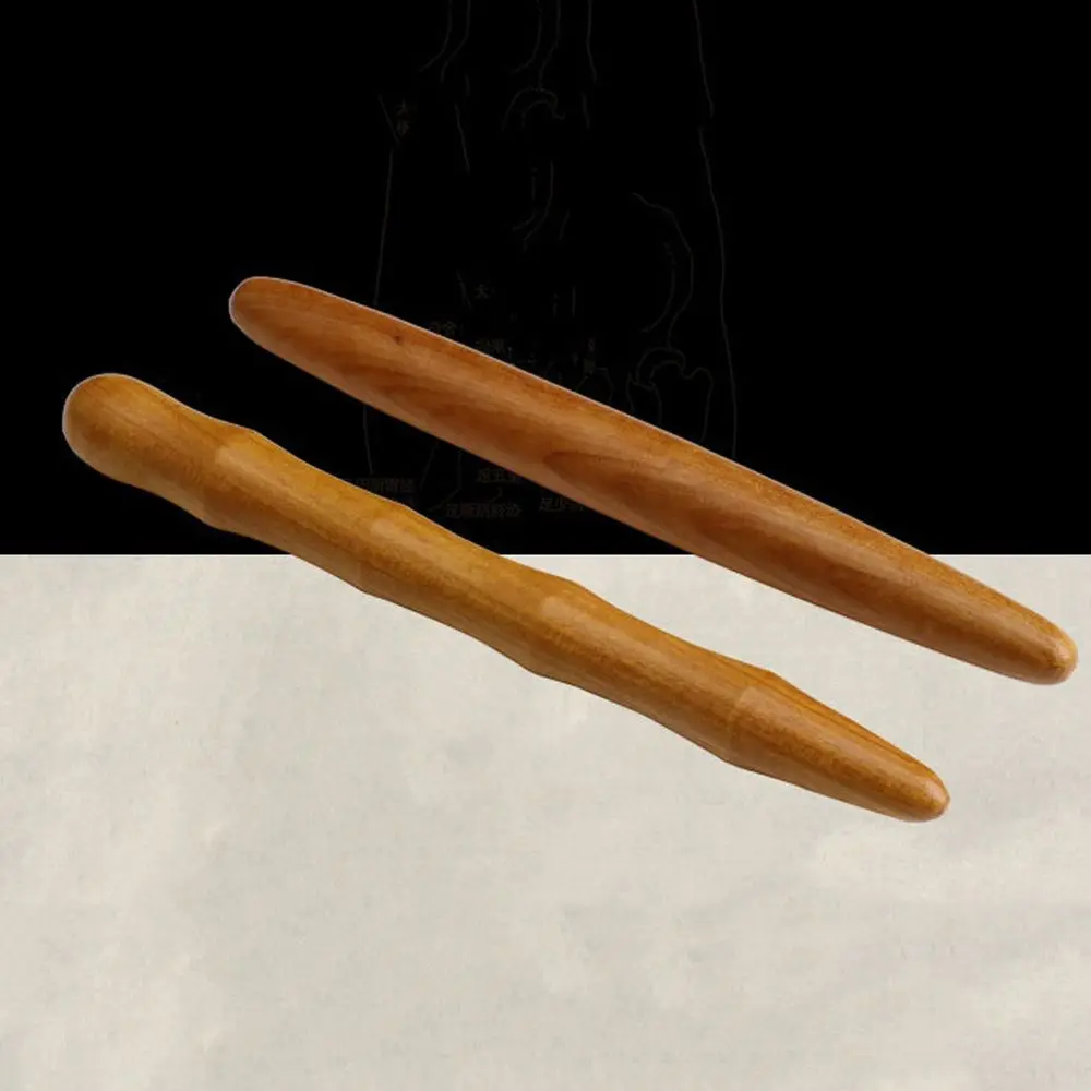 Forma di bambù Testa Gambe Presse Punti di agopuntura Alleviare il dolore Bastone da massaggio in legno Massaggiatore plantare Strumento per la cura della pelle Bastoni da massaggio per il corpo