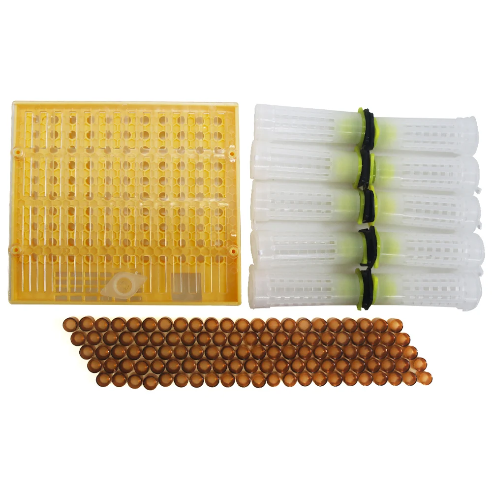 1 Set| Nicot Bee Queen Rearing Kit Plastic Beekeeping Tools HoneyBee Larva System Move Worms for Beekeeper