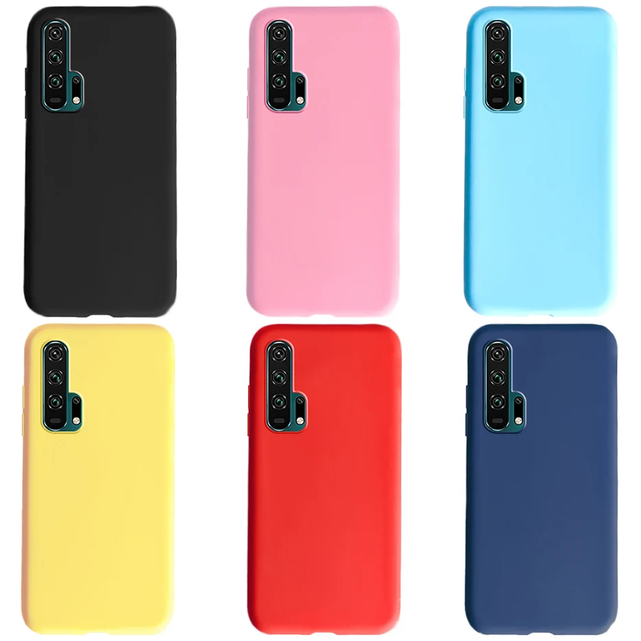 전화 케이스 Huawei Honor 20 Pro 20 Pro 소프트 TPU 뒷면 커버 Huawei Honor 20 Lite 20 Lite Honor20 Pro Funda Capas On Honor 20