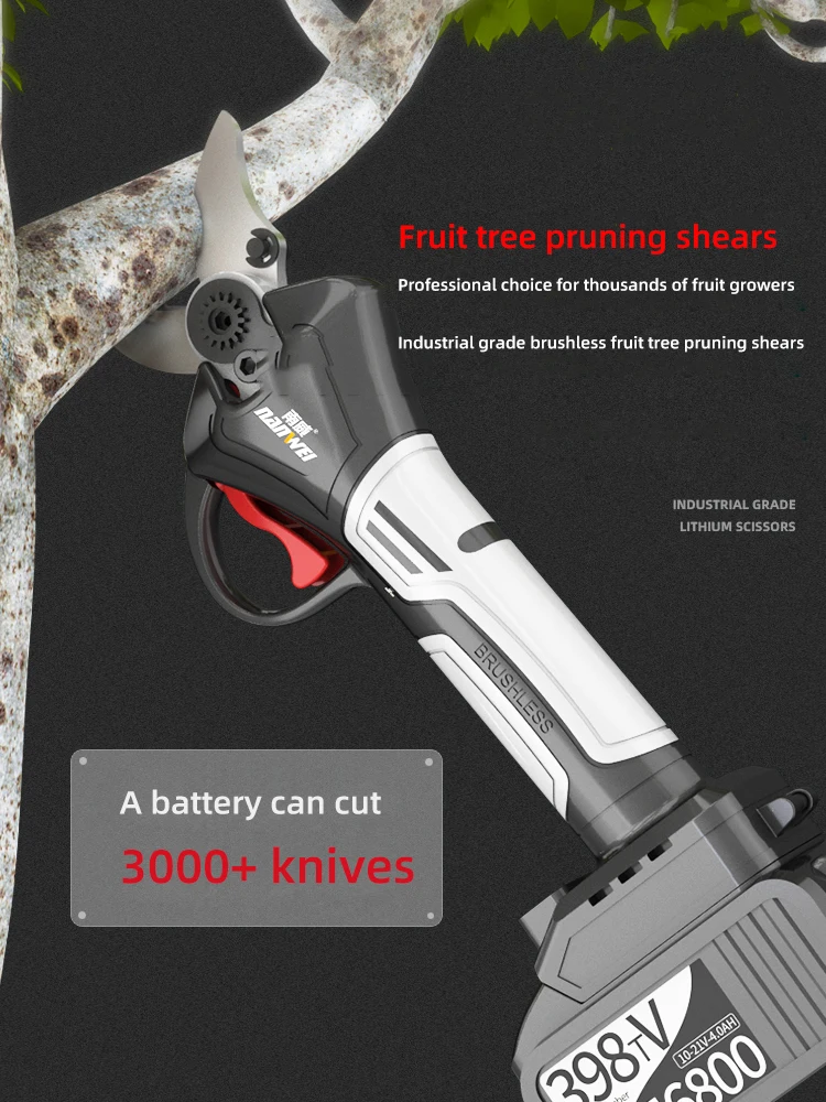 Pruner rechargeable electric scissors, strong landscape gardening shears, scissors fruit thick branches lithium power tools