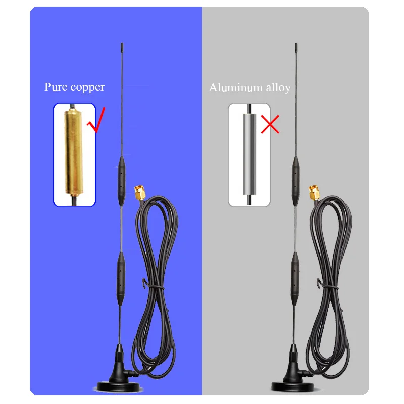 4G Lte Outdoor Antenna 700-2700MHz 40dBi Signal Booster Wifi Aerial SMA Male Connector with 3 Meters Extension Cable RG58