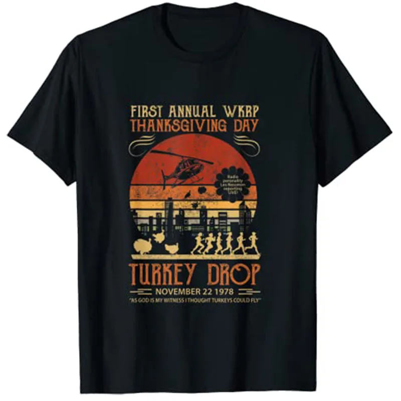 

First Annual Thanksgiving Day Turkey Drop 22nd November T-Shirt Graphic Tee Tops