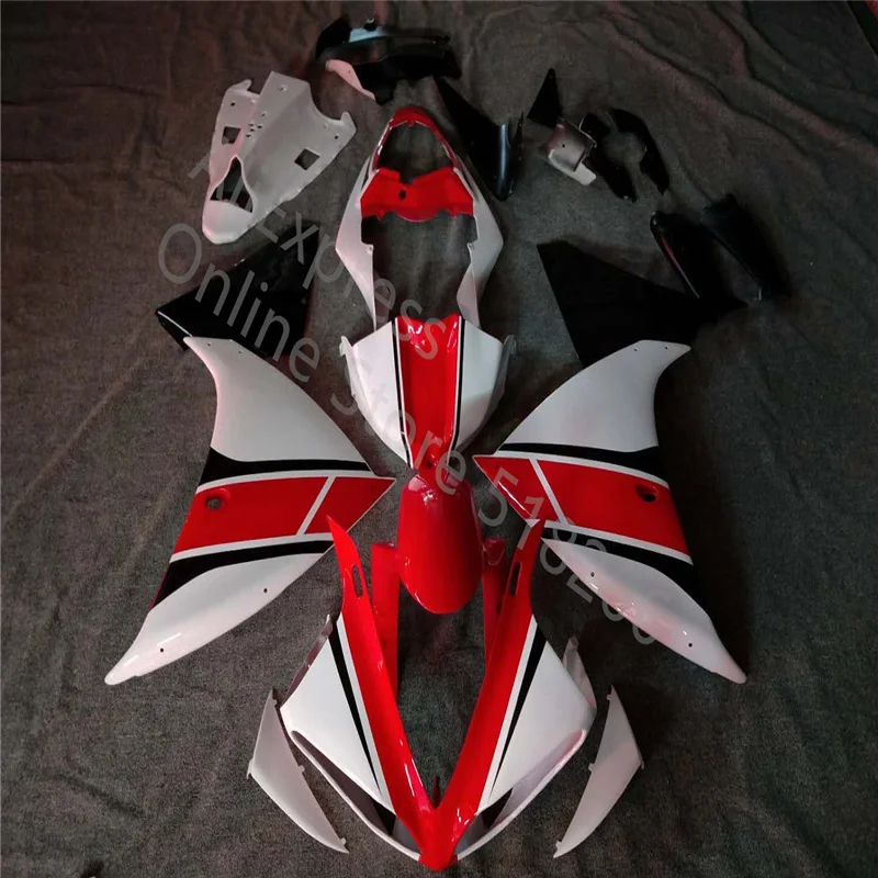 

New Fairings For YAMAHA YZF R1 2009 2010 2011 2012 white red black Fairing YZF R1 09 10 11 12 Injection molded Fairing