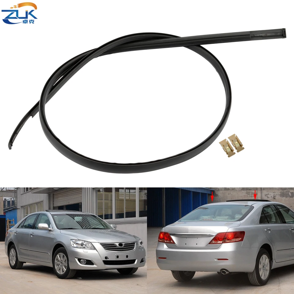 ZUK Car Roof Drip Finish Moulding Strips For TOYOTA CAMRY Asian Aurion V40 2006 2007 2006 2008 2009 2010 2011 With Free Clips