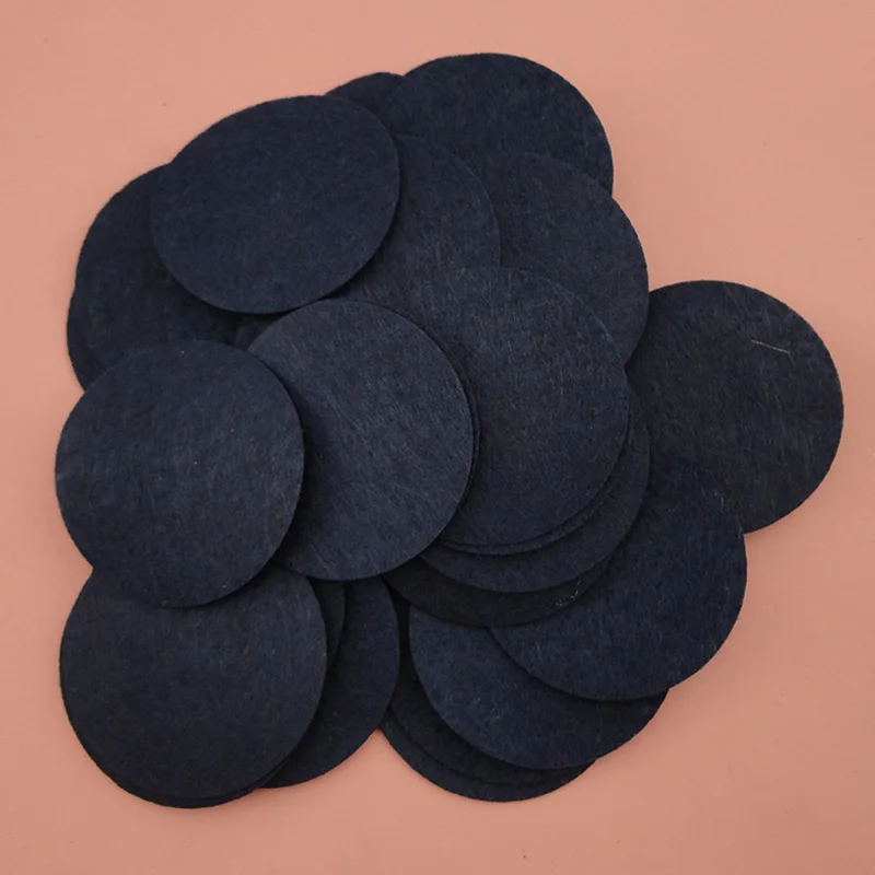 400PCS 4cm 4.5cm 5cm Colorful Round Felt Pads Patches for DIY Flower Hair Accessories Non-woven Circles Spacers Applique