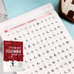 Cuaderno de caracteres chinos tradicionales comunes para caligrafía, escritura Regular de Ru Zhong Nan, 7000