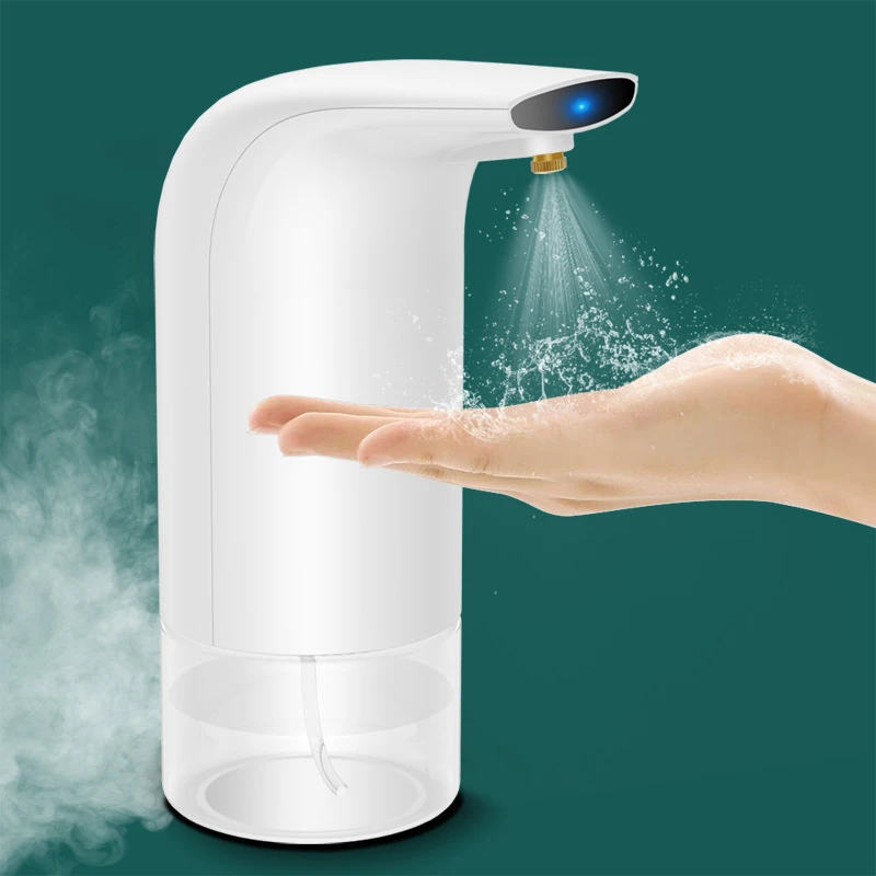 300ml Automatic Spray Dispenser IR Public Sanitizer Shampoo Soap Dispenser Alcohol Sprayer Touchless Hand Wash Home Improvement