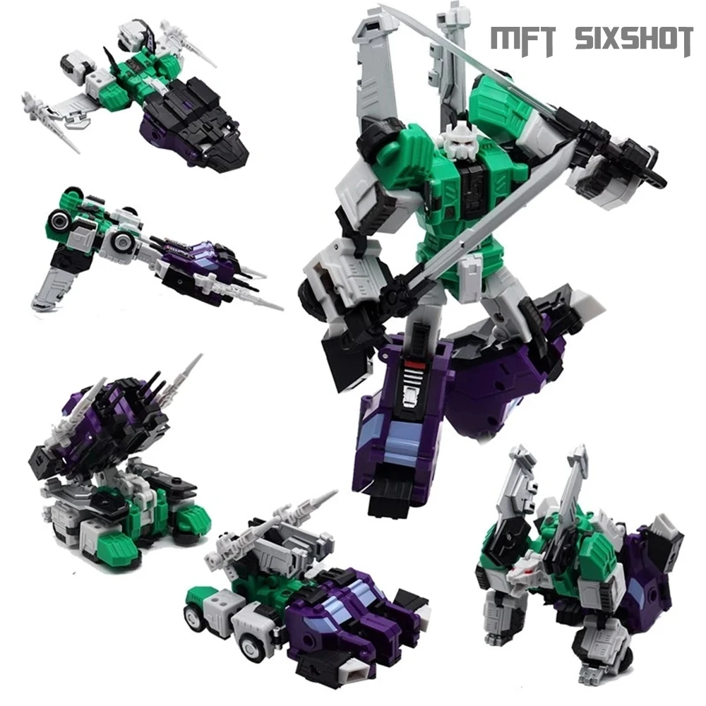 MFT Transformation MF27 MF-27 MF-27G MF27G Greatshot Sixshot Ninja Pioneer Series Armored Vehicle Jet War G1 Action Figure Toys