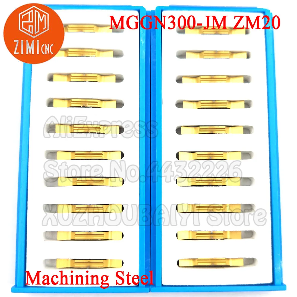 10 قطعة MGGN300 MGGN300-JM ZM20 MGGN300 JM كربيد الحز إدراج تحول أدوات القاطع مشقوق الأخدود آلة خرط تعمل بالتحكم الرقمي بواسطة الحاسوب أداة القطع