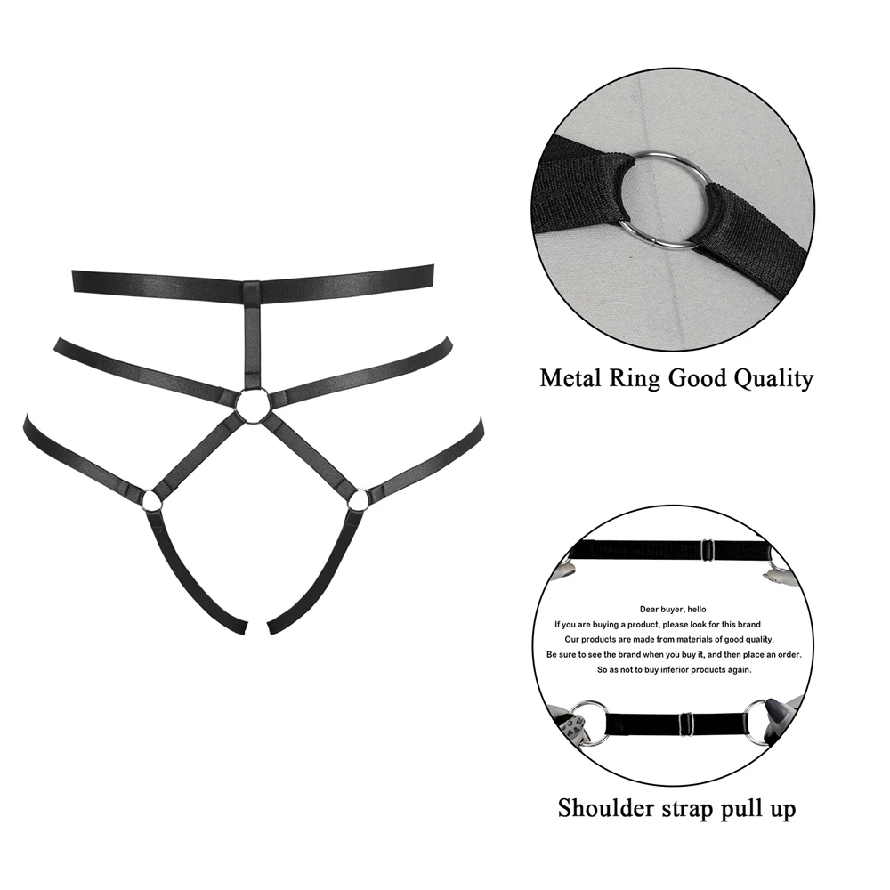 Bdsm Harness Für Plump Frauen Sexy Dessous Große Tanga Slip Erotische Fetisch Punk Goth Strap Körper Strumpfband Rave Tragen Strumpf gürtel