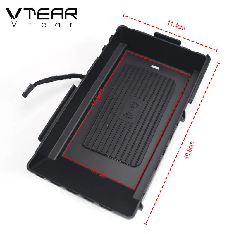 شاحن سيارة لاسلكي لسكودا كودياق كاروك اكسسوارات تعديل داخلي 15 واط سريع حامل شحن الهاتف محول 2020-2017