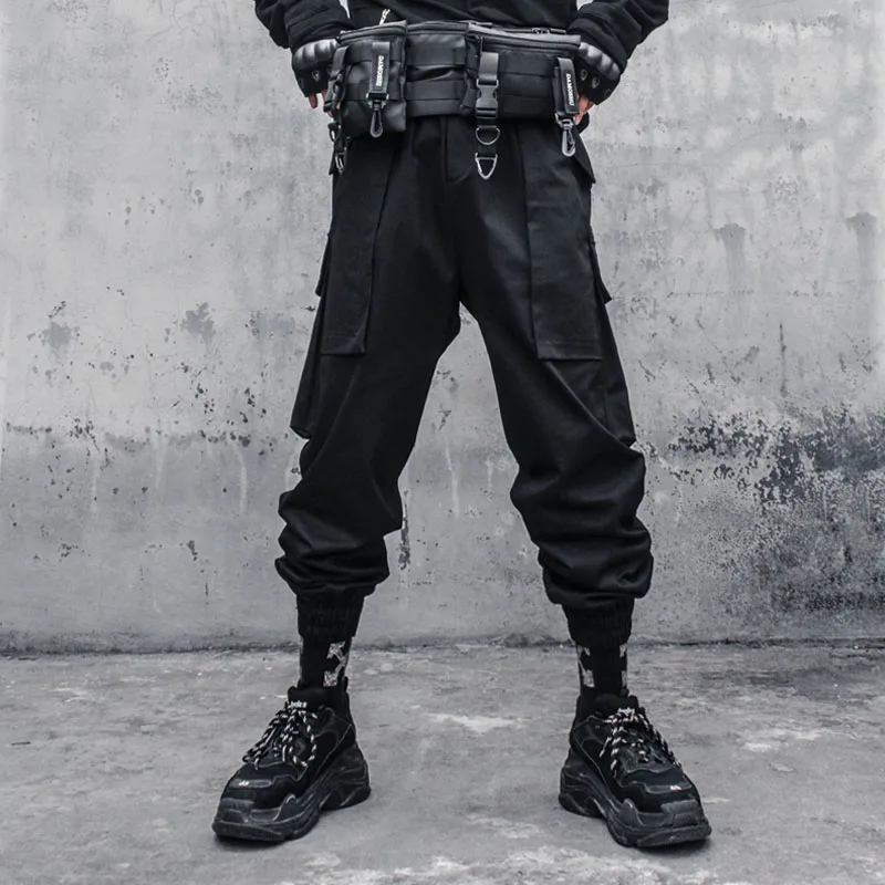 Haroun pants male function work attire foot hip-hop relaxed joker overalls