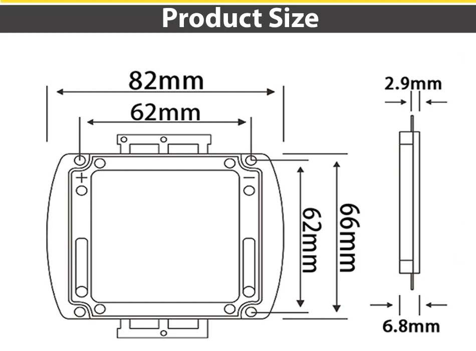 200W High Power LED Green 520nm 45mil 33-36V 6A LED Light bulb Integration Spotlight Floodlight LED Lamp