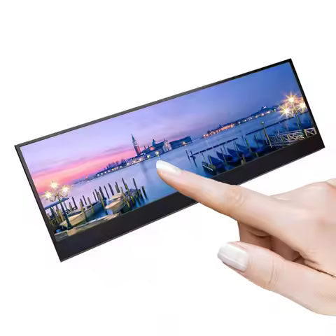 14-inch 4K bar touch monitor 3840*1100 IPS HD display supports game console/Raspberry PI/PC screen advertising Aida 64 display