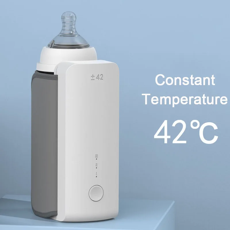 Baby Bottle Warmer USB Rechargeable Wireless Water Heater Cup Constant Temperature Insulation Cover Thermos Accessory for Kids view 2
