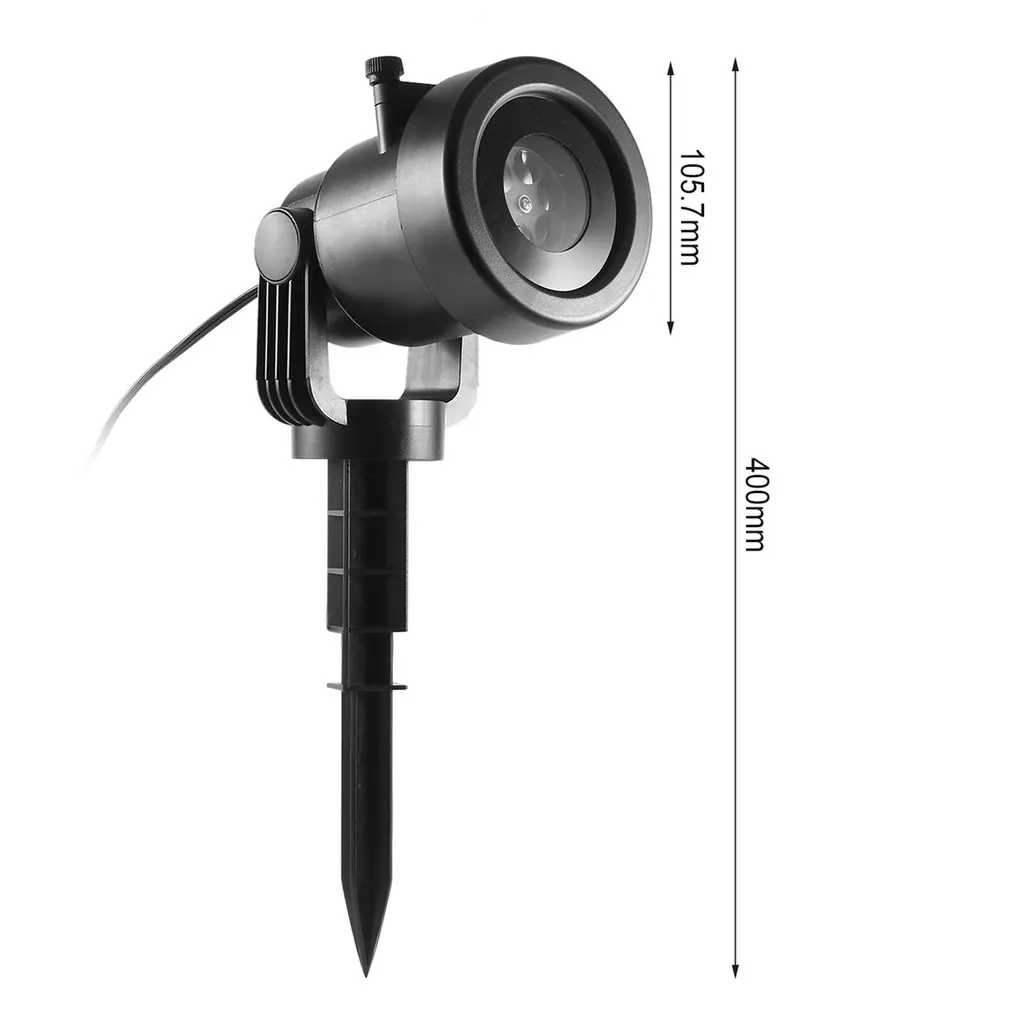 Waterproof Outdoor/Indoor 4W 4 LEDs Projection Light Projector LED Spotlight LED Lamp for Party Holiday Christmas Decor