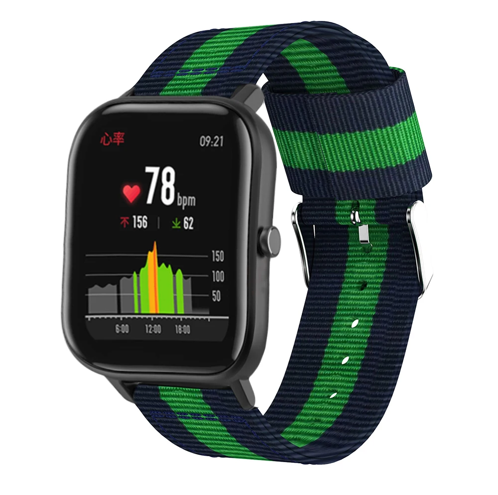 New Nylon Band For Amazfit Bip Lite Youth 20mm Watchband Replacement for Xiaomi Huami Amazfit GTS Bit Band Bracelet Wrist Strap