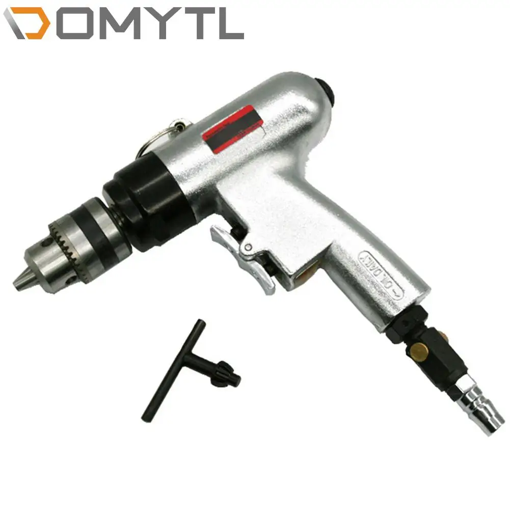 

3/8" Air Drill Adjustable Speed Reversible Switch Pistol Type Pneumatic Tapping Machine Industrial Grade Tools Hole Drilling