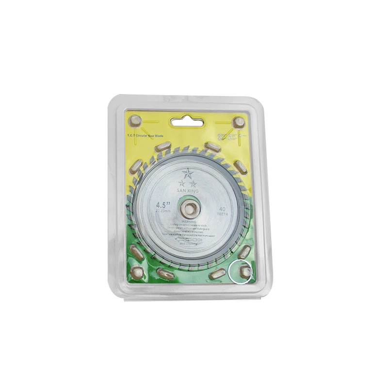 Lama per sega circolare in metallo duro da 4.5 pollici 115mm disco da taglio in plastica per legno da 40 denti adatto per accessori per elettroutensili smerigliatrice angolare
