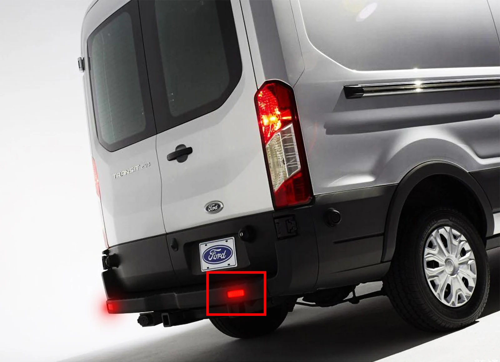 ANGRONG 2x Red 24 LED Rear Bumper Reflector Light For Ford Transit Van Custom Connect 2013+