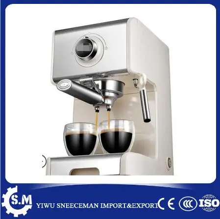 Semi-automatic small steam coffee machine milk bubble one time can make two cups