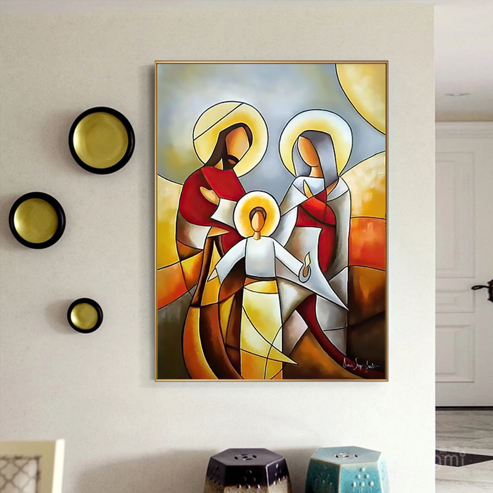 

God Abstract Wall Art Pictures Home Decor Minimalist Modern Figures Canvas Interior Paintings Living Room Decoration