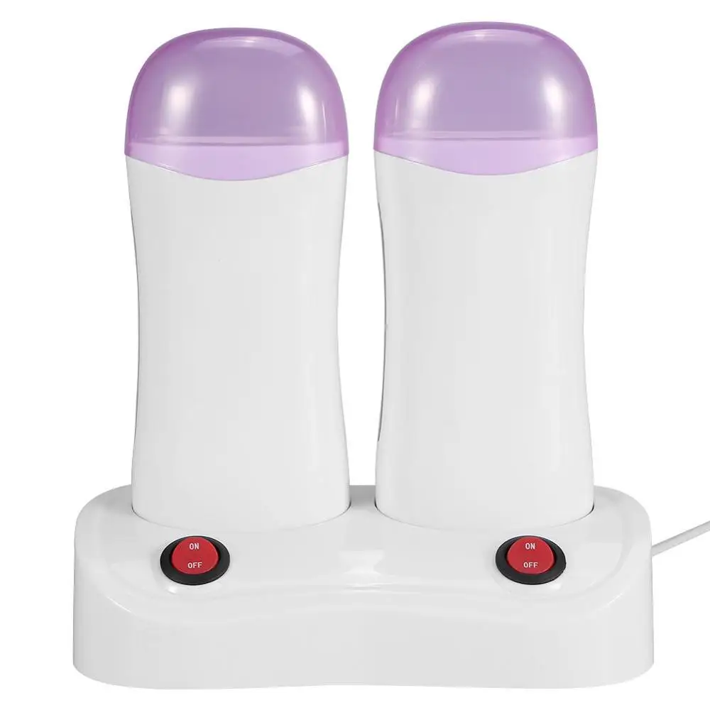 electric-double-wax-heater-epilator-cartridge-wax-roller-base-roll-on-waxing-refillable-hair-removal-machine-depilatory-heater