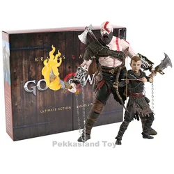 God of War figure toy Kratos & Atreus Ultimate KO's NECA Axe Shield Son Loki set PVC Action Figure Model Toy