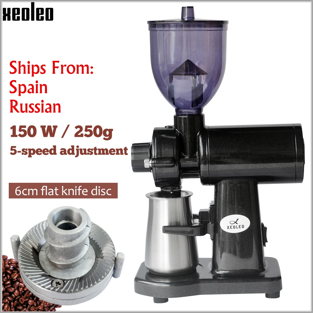 XEOLEO Espresso Coffee grinder Electric Coffee grinder Flat burr grinder household Espresso machine Coffee bean Miller 220V/110V