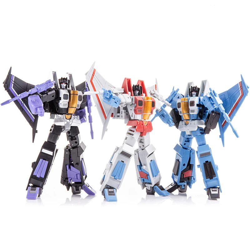 Transformation FG01-03 Red Spider Skywarp Thundercracker Set F15 Plane Model G1 Mini Pocket Action Figure Robot Toys Gifts