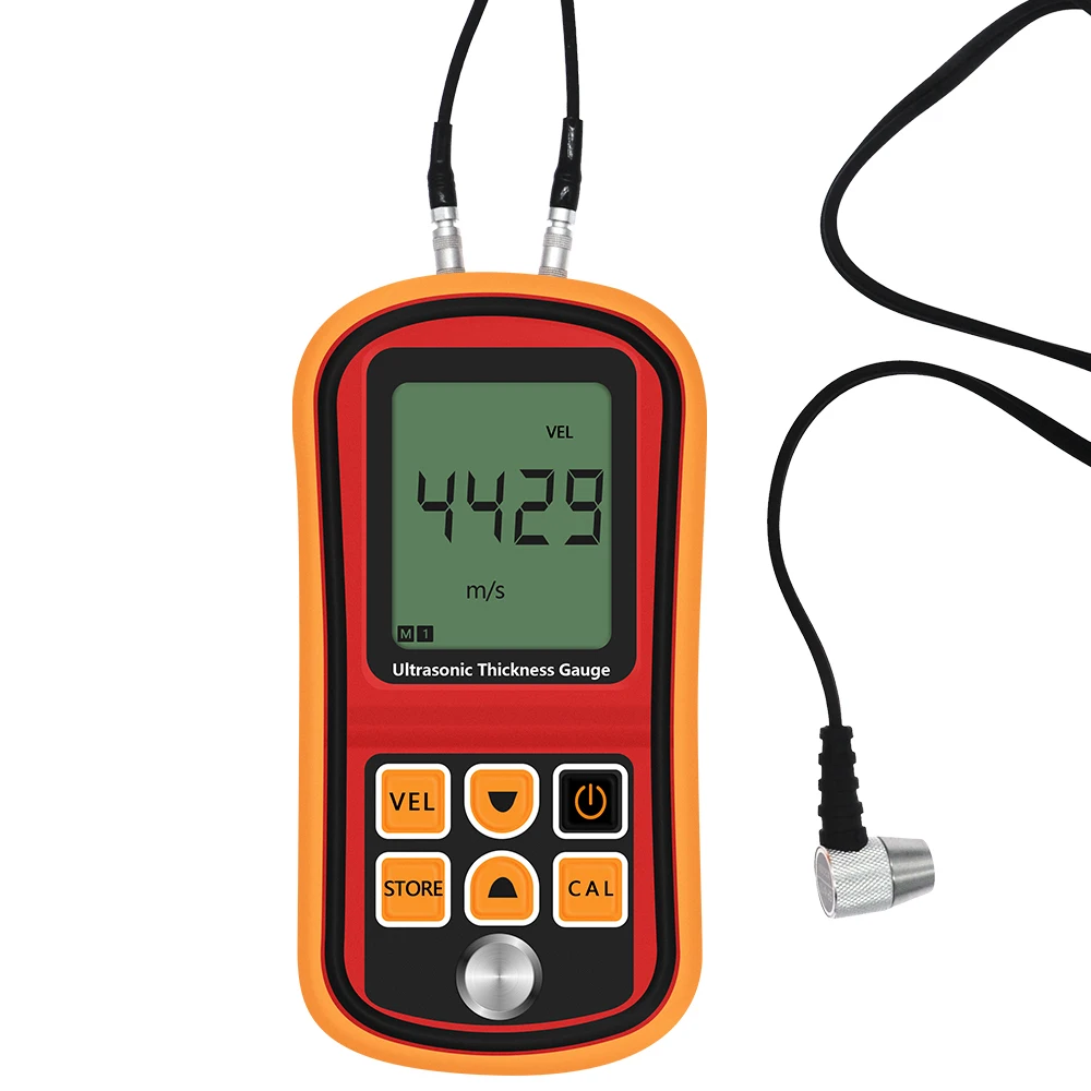 GM100 Digital Ultrasonic Thickness Gauge Tester Plastic Glass Ceramics Metal Plate Stainless Steel Pipe Wall Thickness Gauge