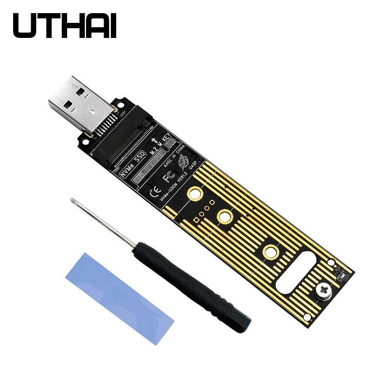 UTHAI T36 USB 3.0 to Nvme M-key M.2 NGFF Adapter SSD External PCBA Conveter USB3.1 to High Quality NVME riser card