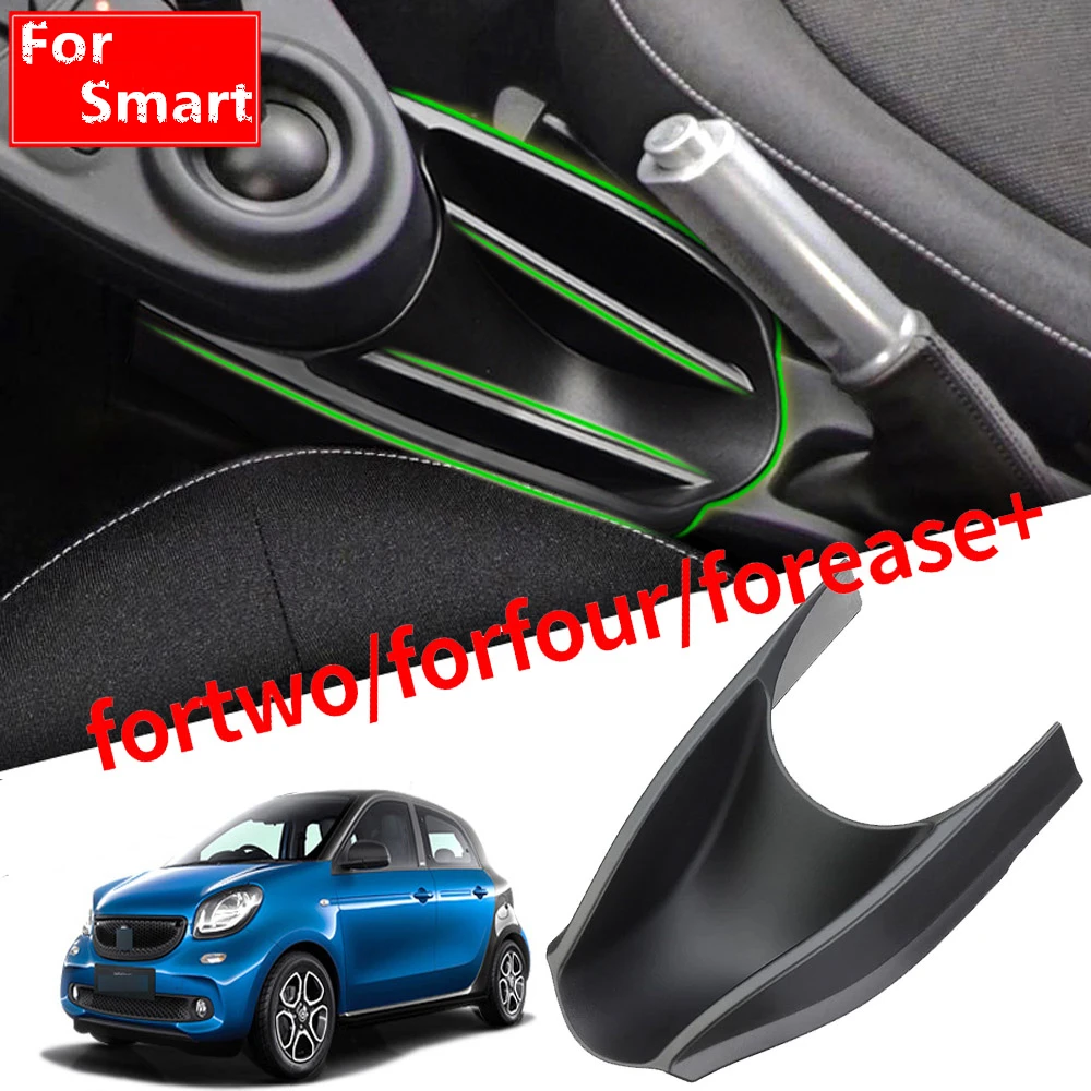 Автомобильная ручка, тормозная коробка для хранения для Smart Fortwo Forfour Smart 453 Forease, автомобильный органайзер, аксессуары для хранения