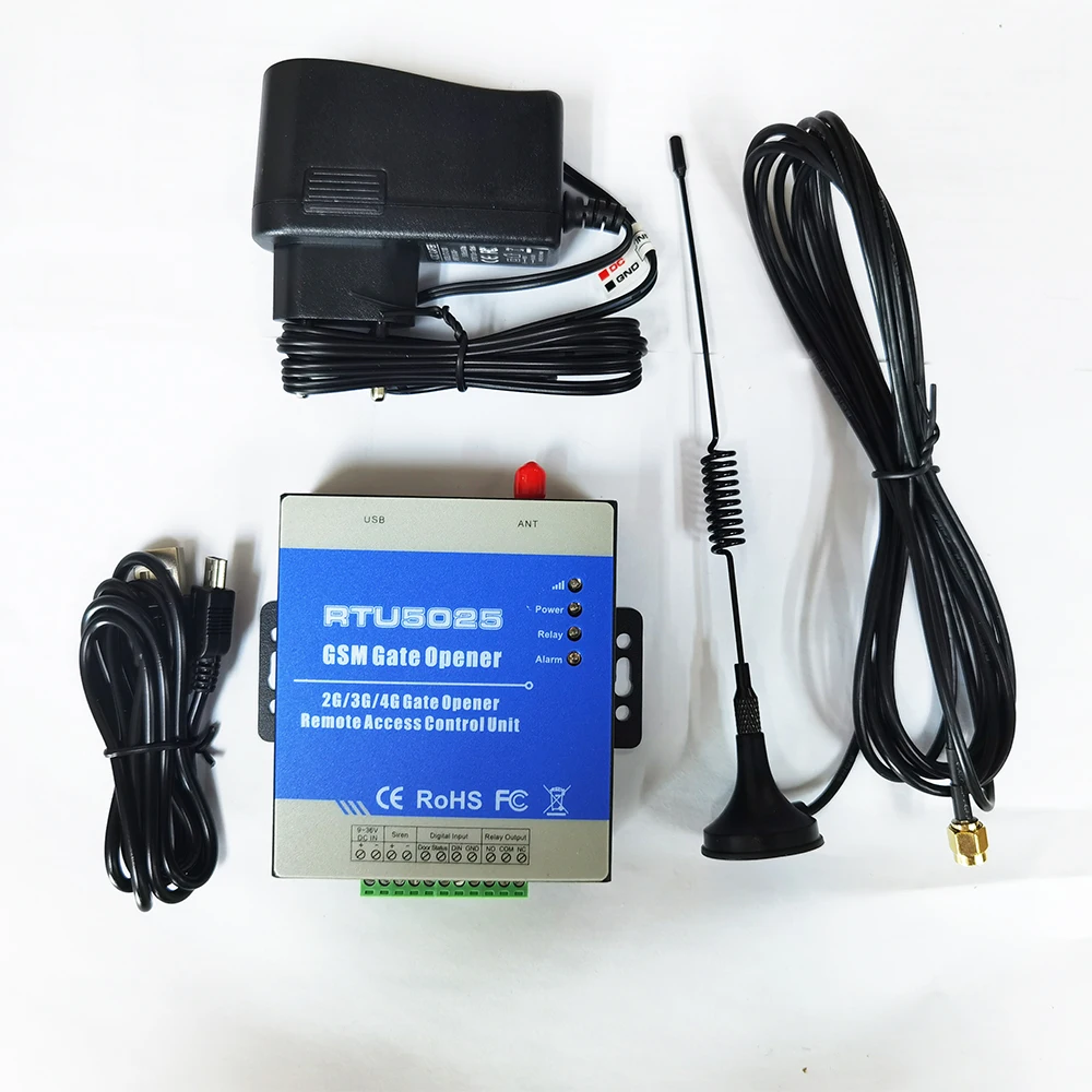 

GSM GPRS 2G 4G WCDMA 4G LTE Gate Opener RTU5025 Remote Access Controller Unit ON/OFF Relay Switch