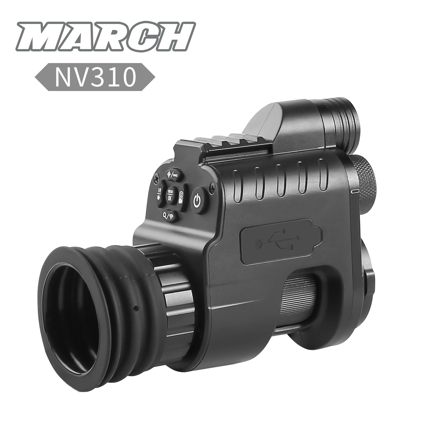 MARCH NV310 Hunting Digital Infrared Monocular Camera Tactical Riflescope Air Gun Sight Rifle Telescope Night Vision for Scope