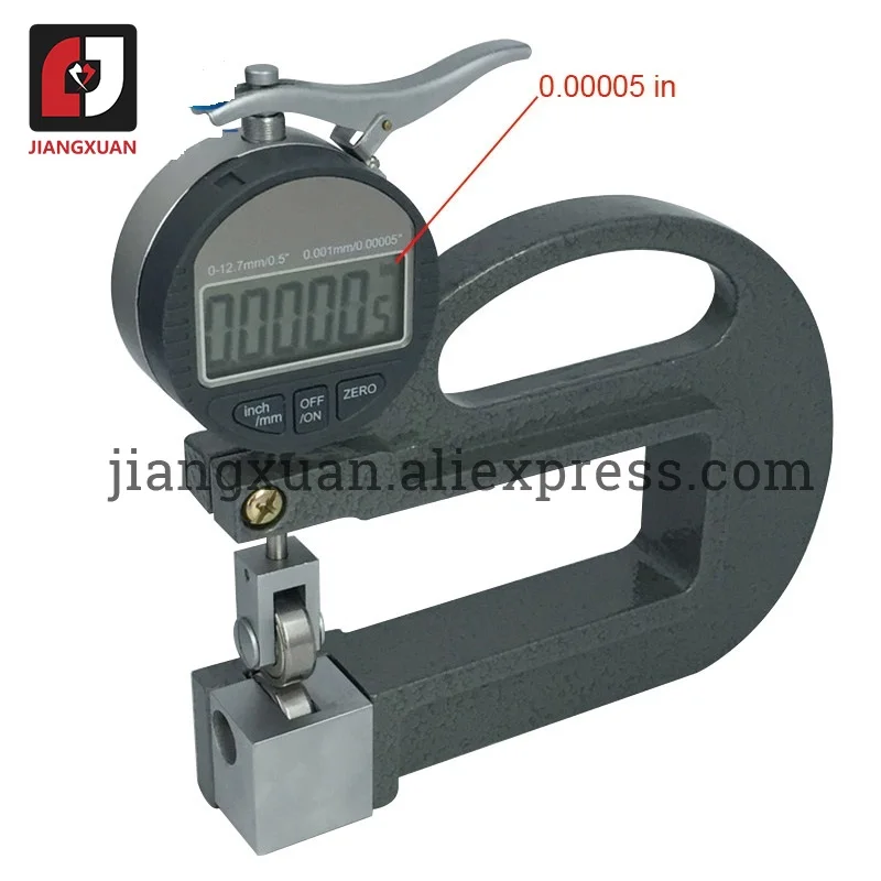 0.001mm Electronic Continuous Thickness Gauge for leather cloth paper film Thickness meter Thickness Measuring Tool