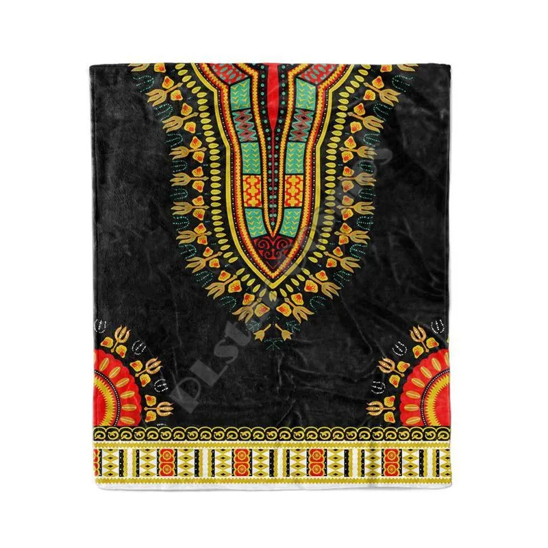 

Dashiki Blanket Fleece Blanket 3D full printed Wearable Blanket Adults/kids Fleece Blanket Sherpa Blanket Drop Shippng